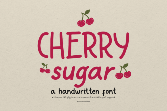 Cherry Sugar: A Playful Handwritten Font for Branding Projects