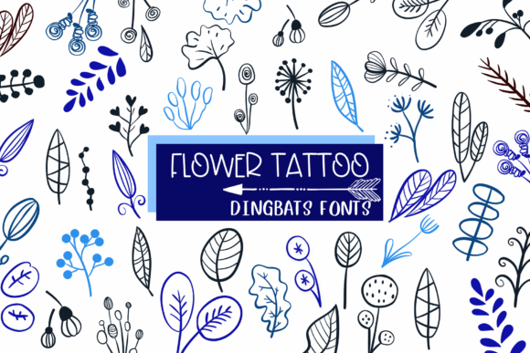 Flower Tattoo Typeface: A Natural Touch for Editorial Design