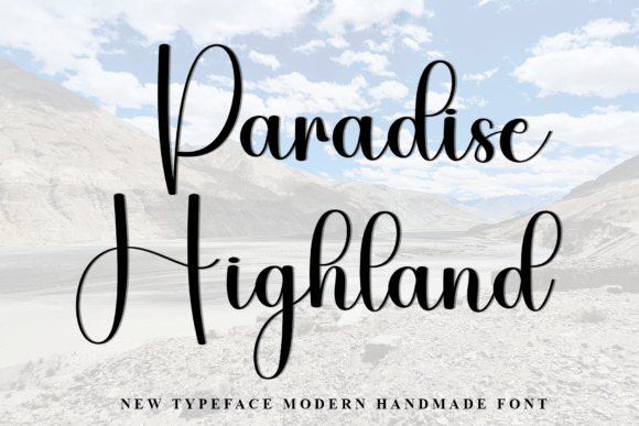 Paradise Highland: A Handwritten Font for Authentic Brand Identity