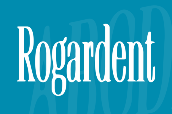 Rogardent: A Condensed Serif Font for Handmade Branding and Product Design