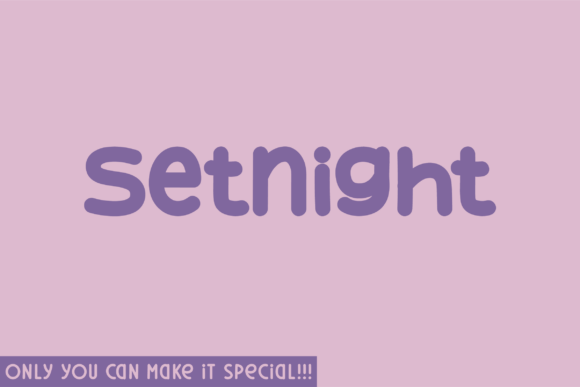Setnight: A Handwritten Typeface for Authentic Brand Identity