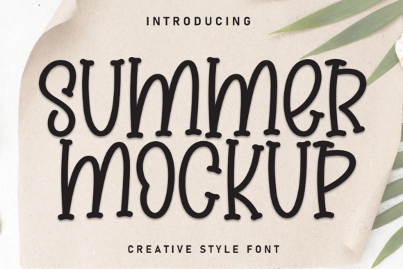 Summer Mockup: A Sweet Handwritten Typeface for Editorial Design