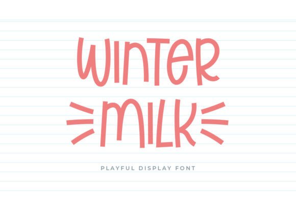 Winter Milk: A Sweet Script Font for Creative Branding Projects